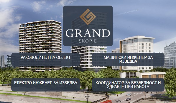 Оглас за отворени работни позиции на Гранд Скопје