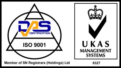 Cert Logo DAS UKAS 9001 web